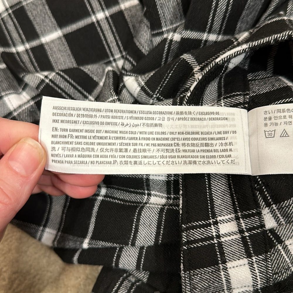 Hollister Clueless Black White Plaid Flare Pleated 90s Y2K Mini Skirt Women XS - Picture 8 of 8